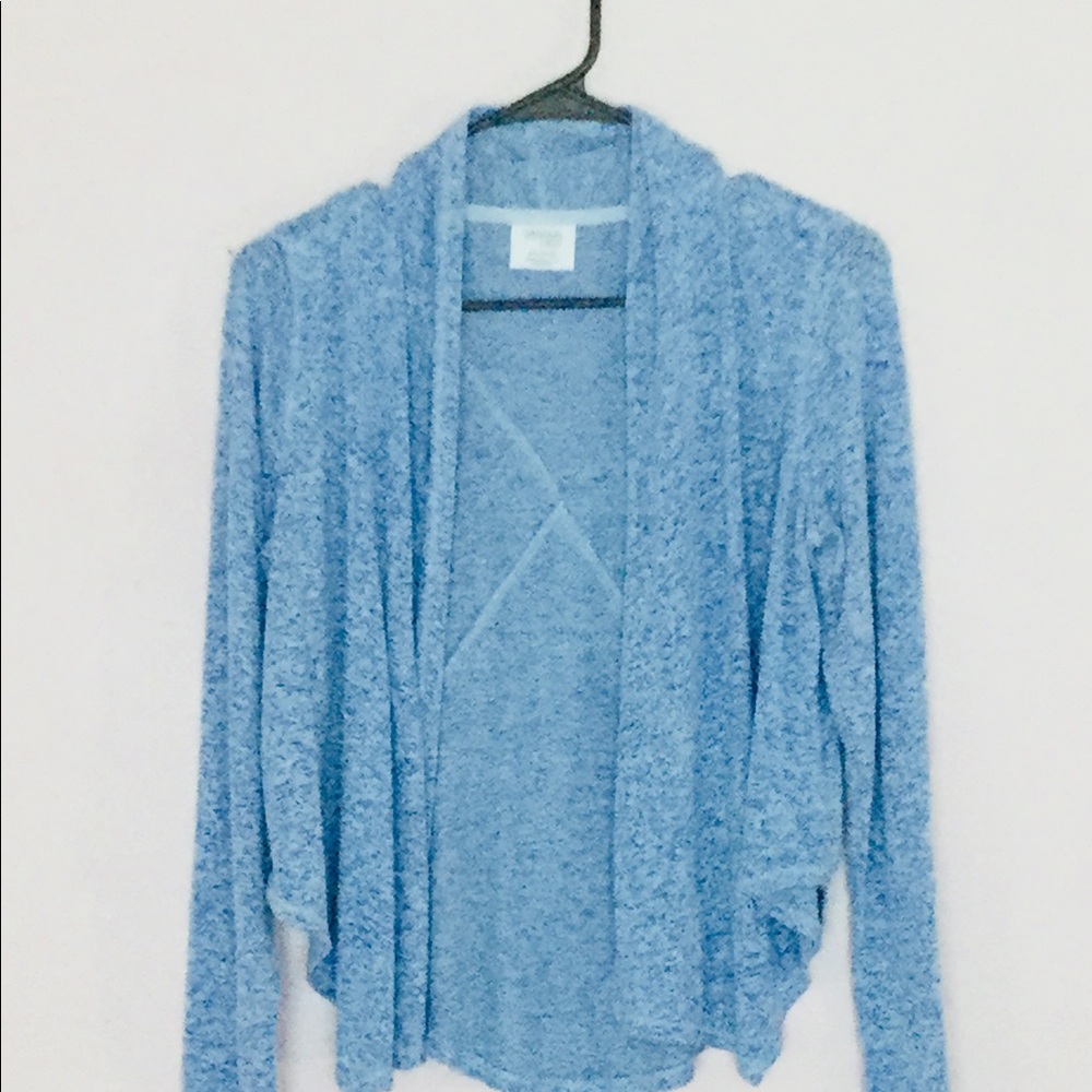 Blue cardigan